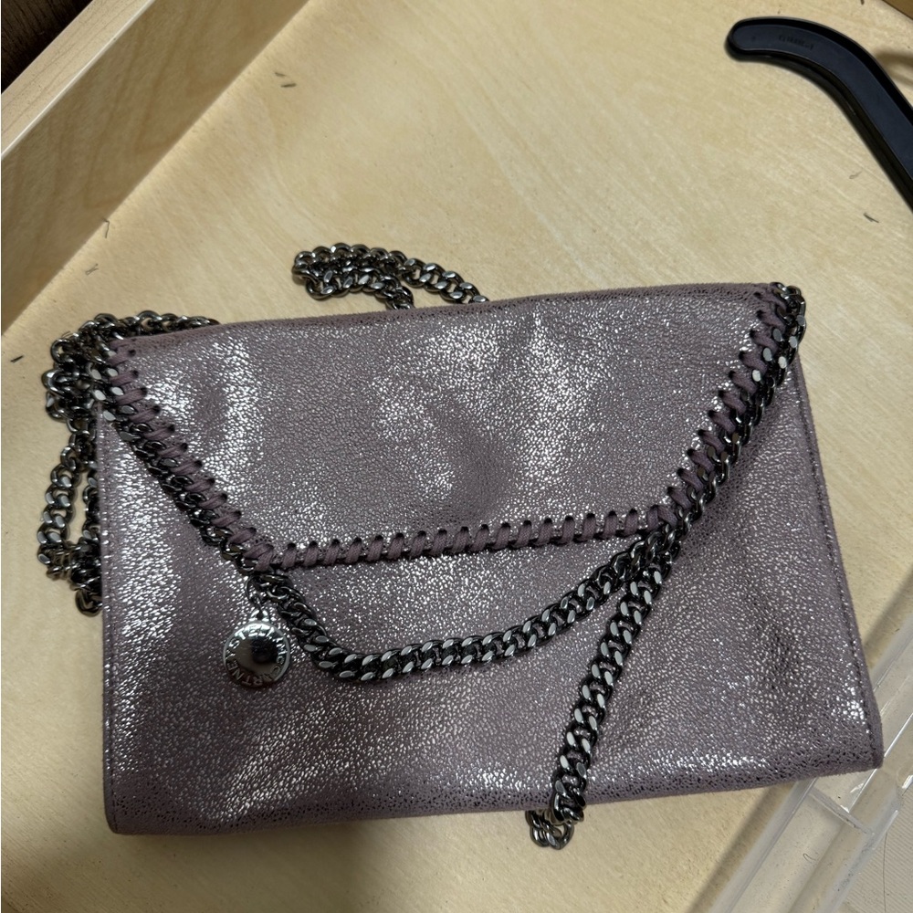 Stella McCartney Shimmering Purple Crossbody Bag